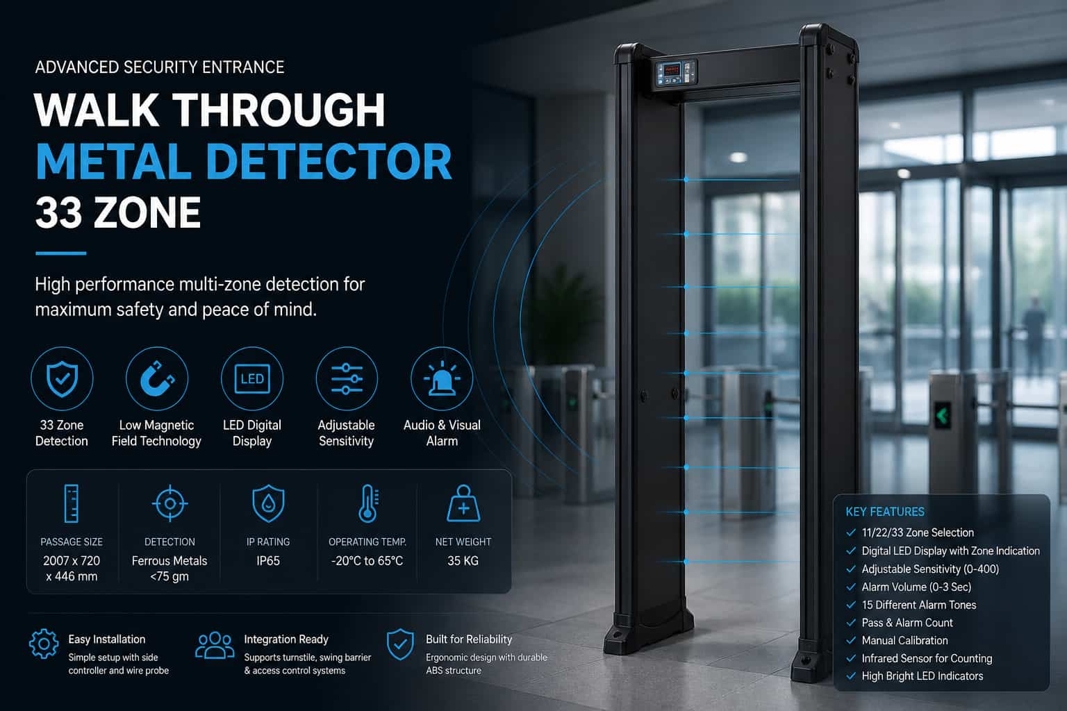 Amrrav Softech Walk Through Metal Detector